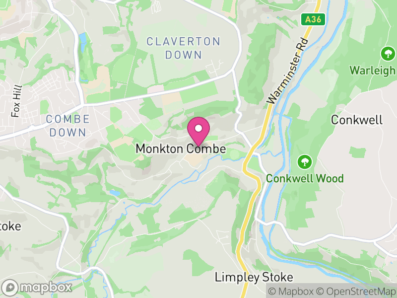 Map of Monkton Combe, Bath and North East Somerset