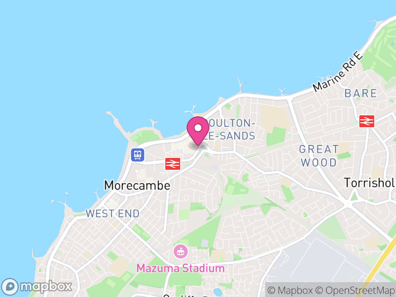 Map of Morecambe, Lancaster