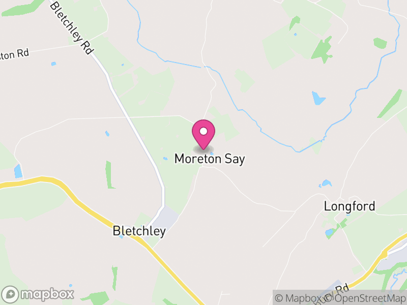Map of Moreton Say, England