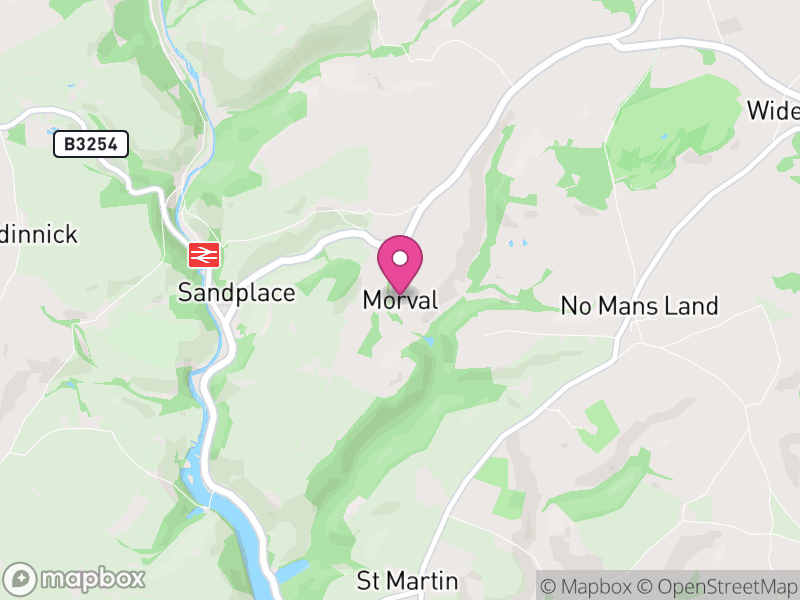 Map of Morval, Cornwall