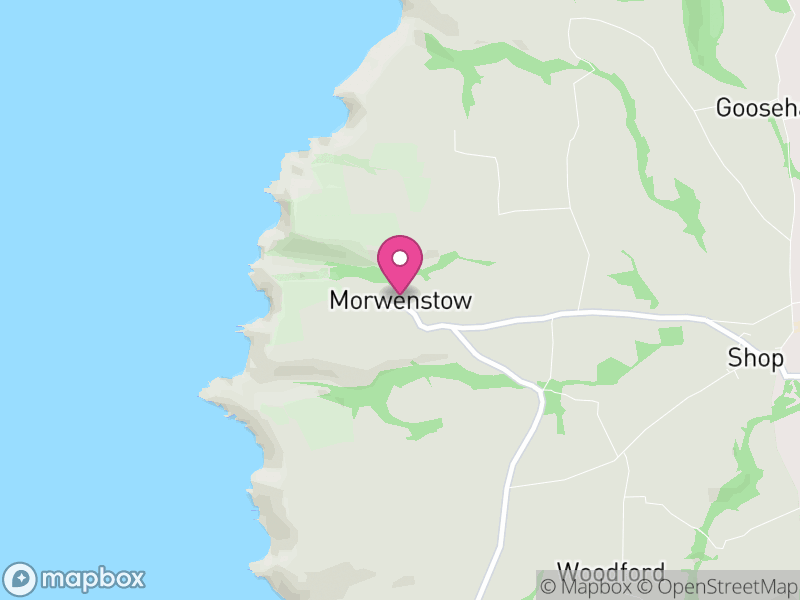 Map of Morwenstow, Cornwall