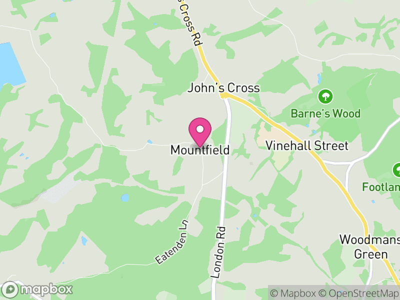Map of Mountfield, Rother