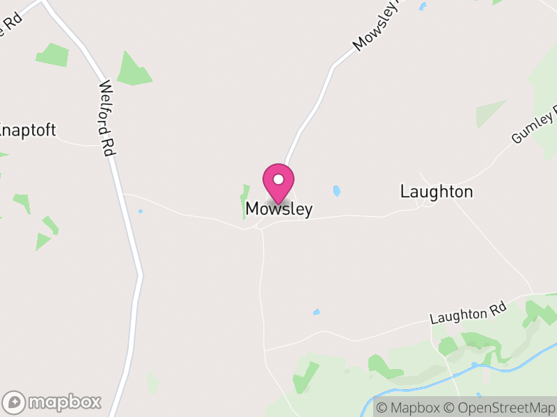 Map of Mowsley, Harborough