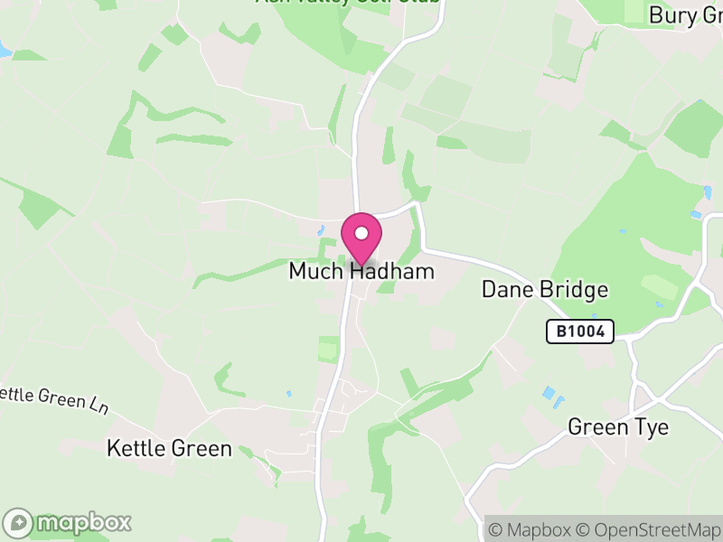 Map of Much Hadham, East Hertfordshire