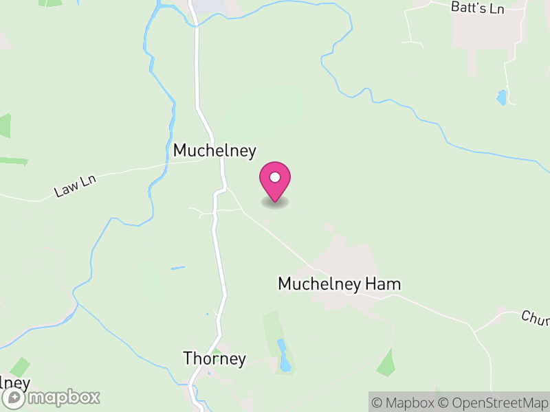 Map of Muchelney, Somerset