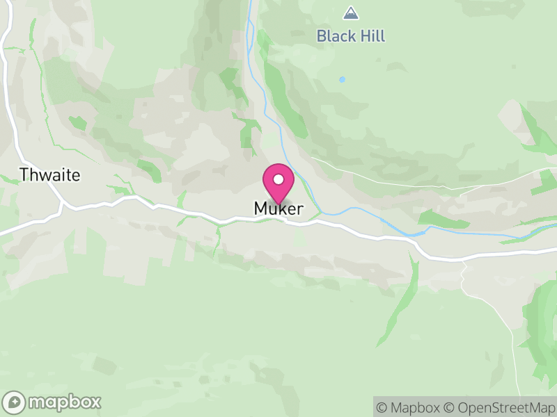 Map of Muker, North Yorkshire