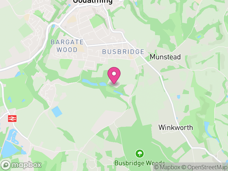 Map of Munstead and Tuesley, Waverley