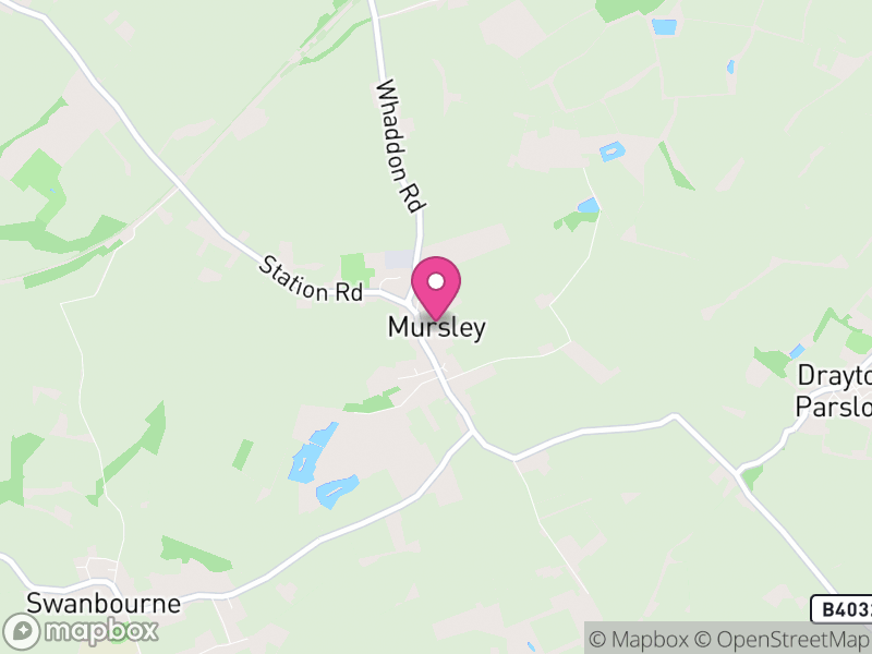 Map of Mursley, Buckinghamshire