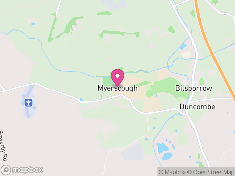 Map of Myerscough and Bilsborrow, Wyre