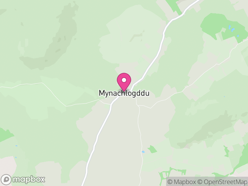 Map of Mynachlog-Ddu, Pembrokeshire
