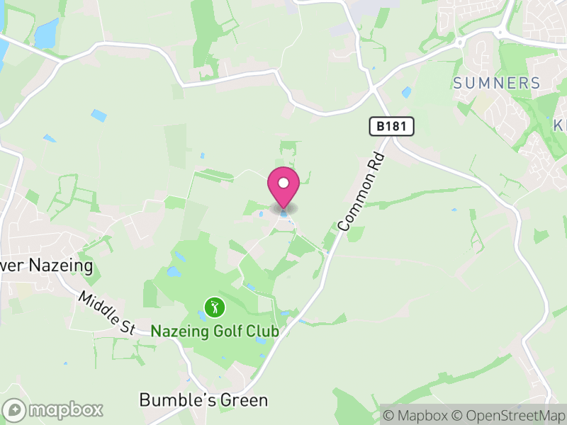 Map of Nazeing, Epping Forest