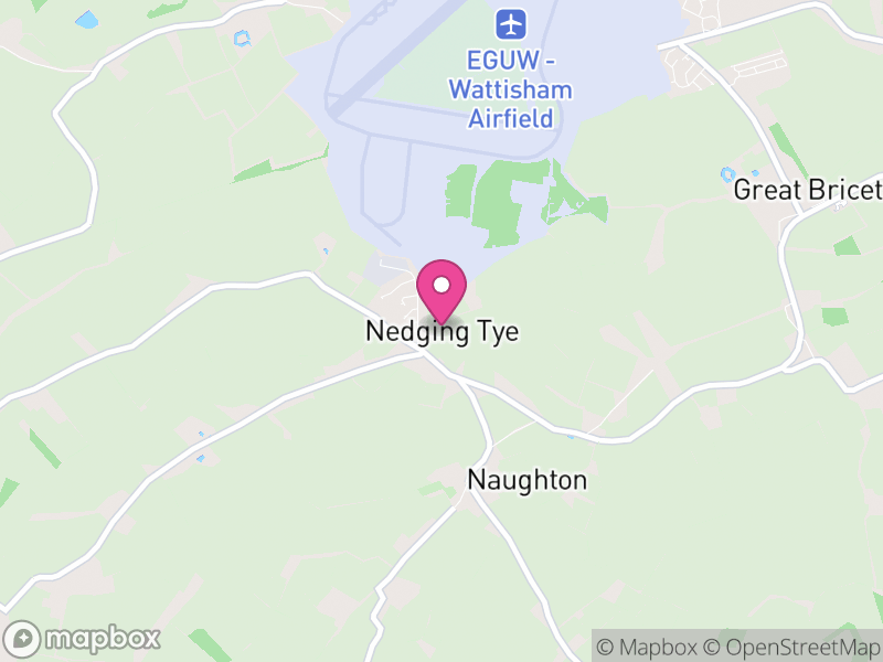 Map of Nedging-with-Naughton, Babergh
