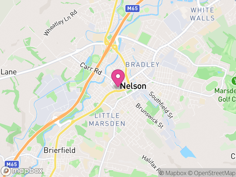 Map of Nelson, Caerphilly