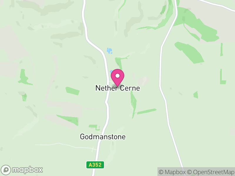 Map of Nether Cerne, Dorset