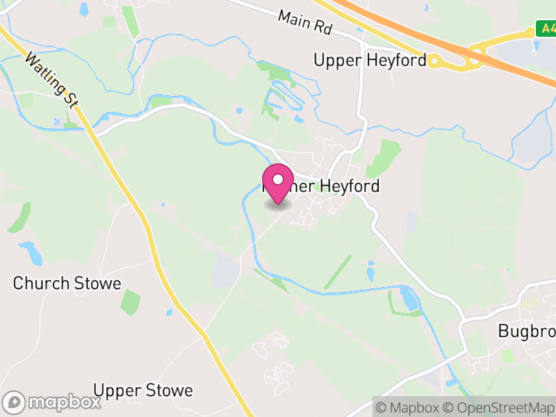 Map of Nether Heyford, West Northamptonshire