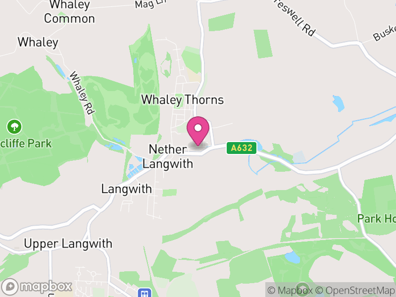 Map of Nether Langwith, Bassetlaw
