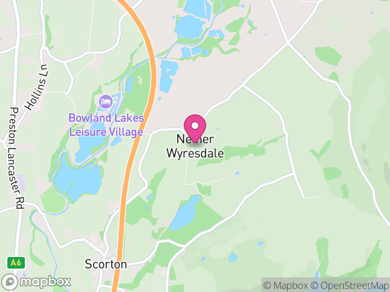 Map of Nether Wyresdale, Wyre