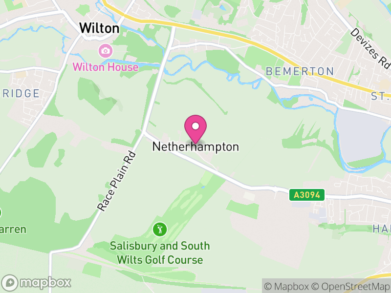 Map of Netherhampton, Wiltshire