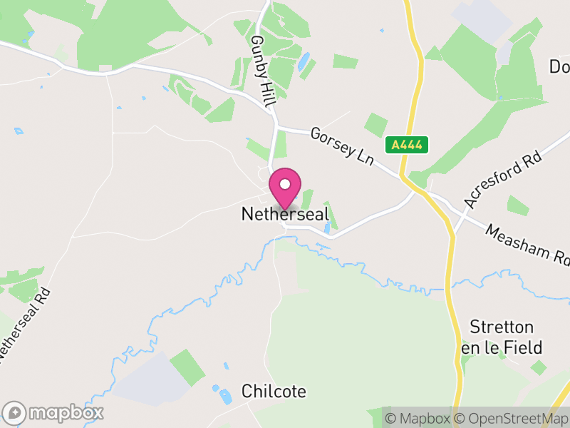 Map of Netherseal, South Derbyshire