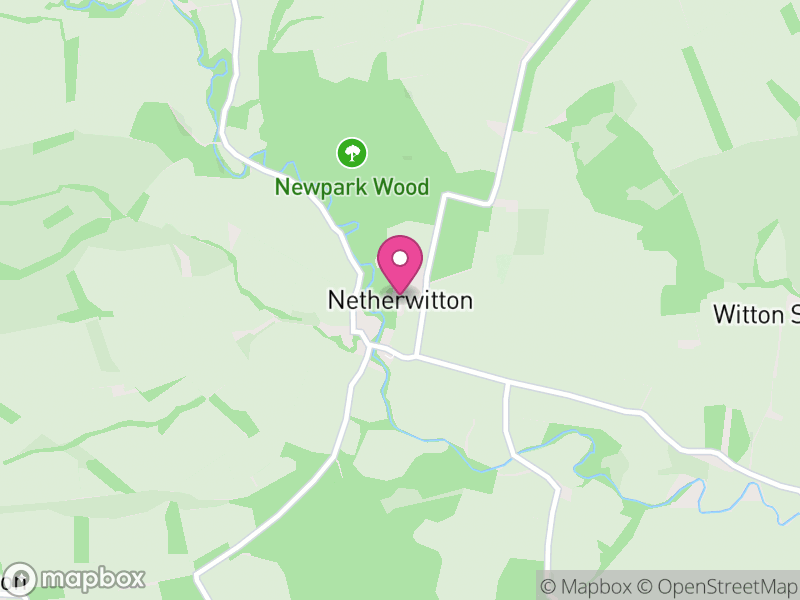 Map of Netherwitton, Northumberland