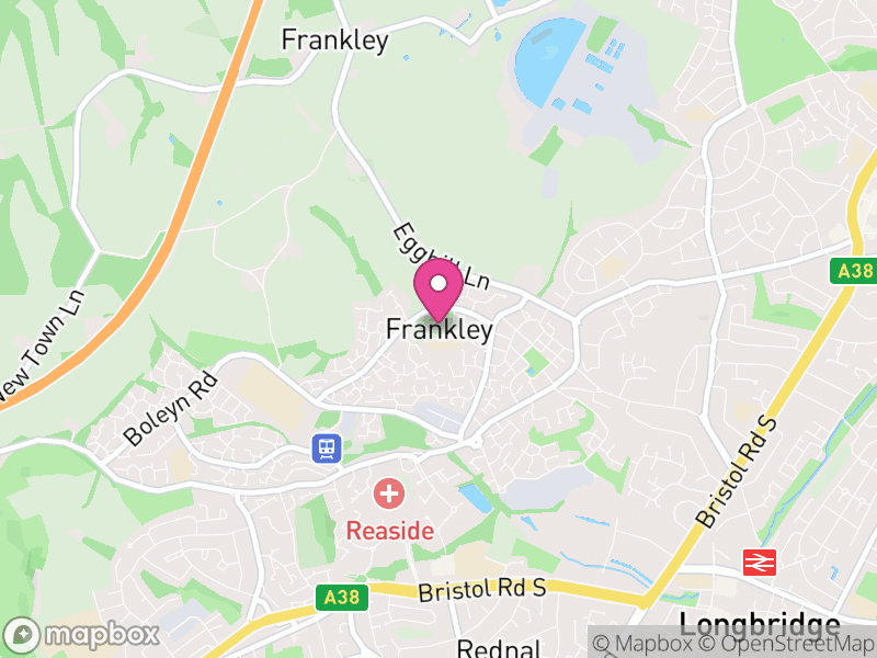 Map of New Frankley in Birmingham, Birmingham