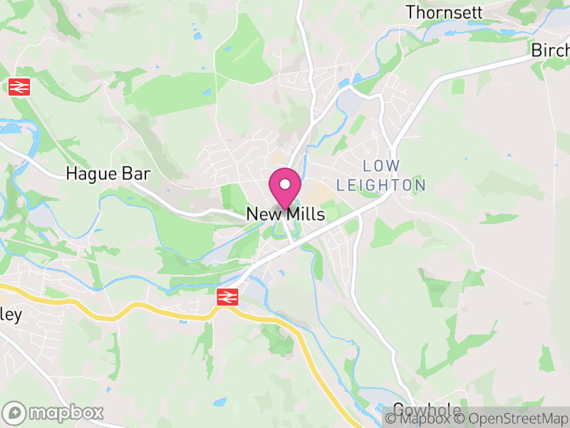 Map of New Mills, High Peak