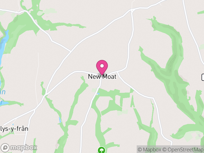 Map of New Moat, Pembrokeshire