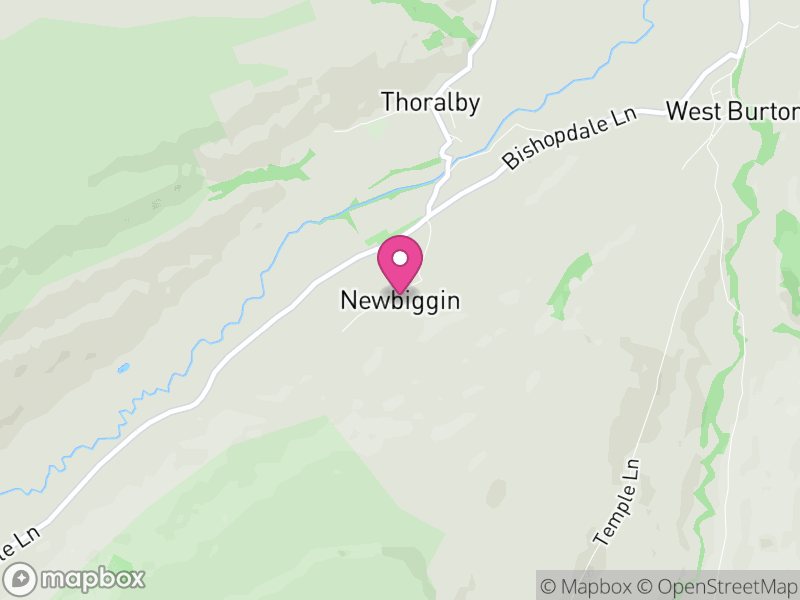 Map of Newbiggin, North Yorkshire
