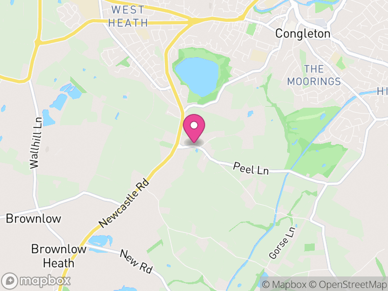 Map of Newbold Astbury, Cheshire East