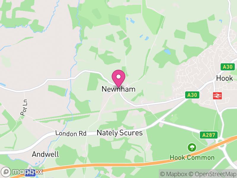 Map of Newnham, Basingstoke and Deane