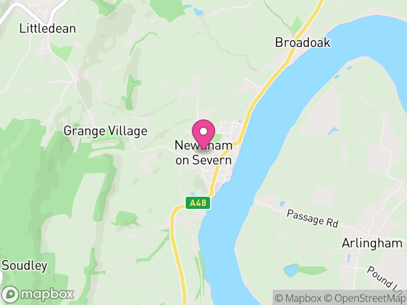 Map of Newnham, Forest of Dean