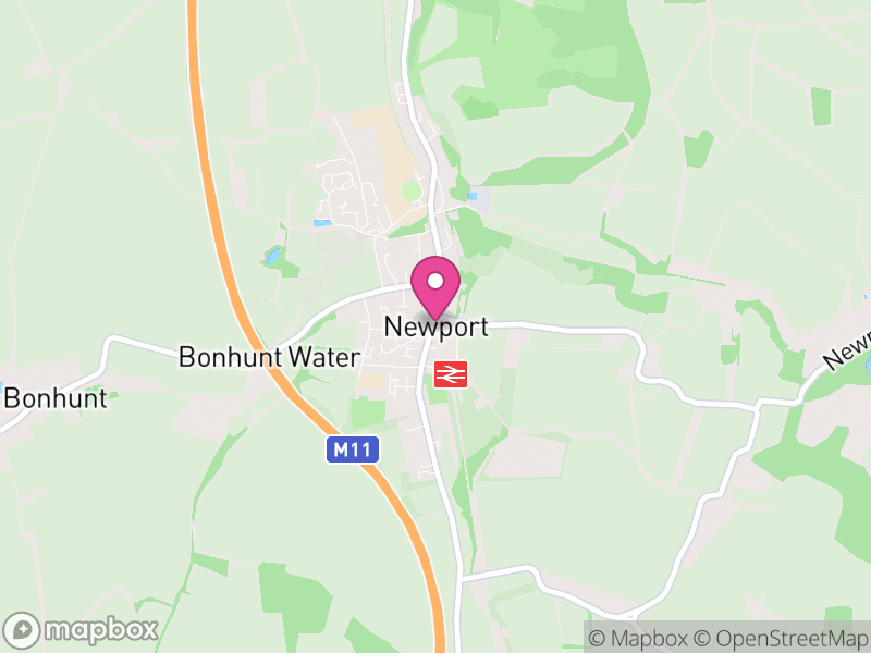 Map of Newport, Uttlesford