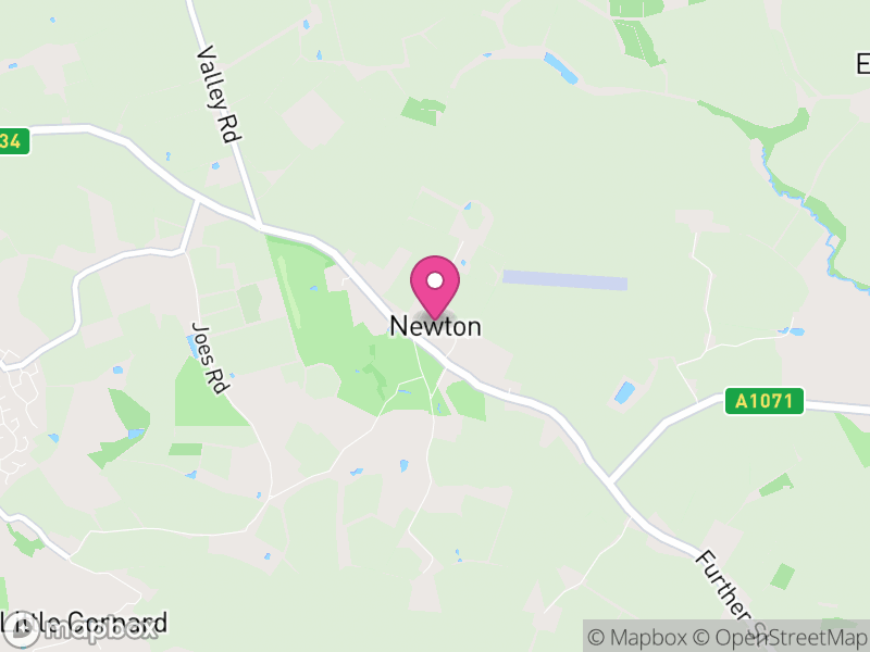 Map of Newton, Babergh