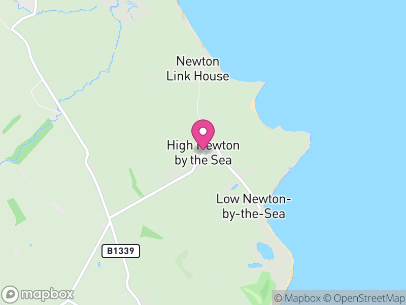Map of Newton-by-the-Sea, Northumberland