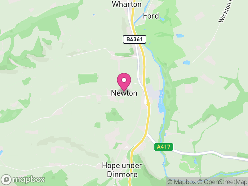 Map of Newton, Herefordshire
