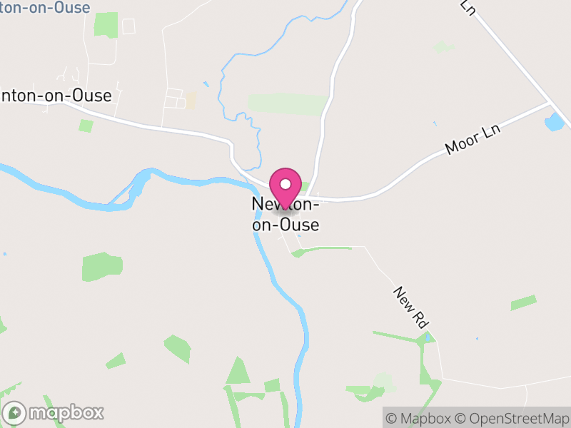 Map of Newton-on-Ouse, North Yorkshire