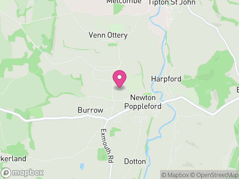Map of Newton Poppleford and Harpford, East Devon
