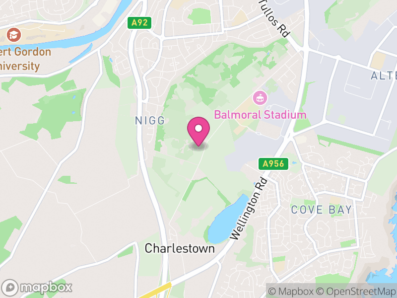 Map of Nigg, Aberdeen