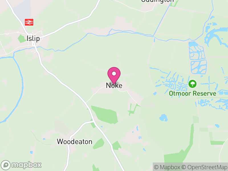 Map of Noke, Cherwell