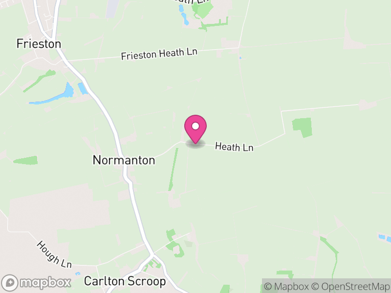 Map of Normanton, South Kesteven