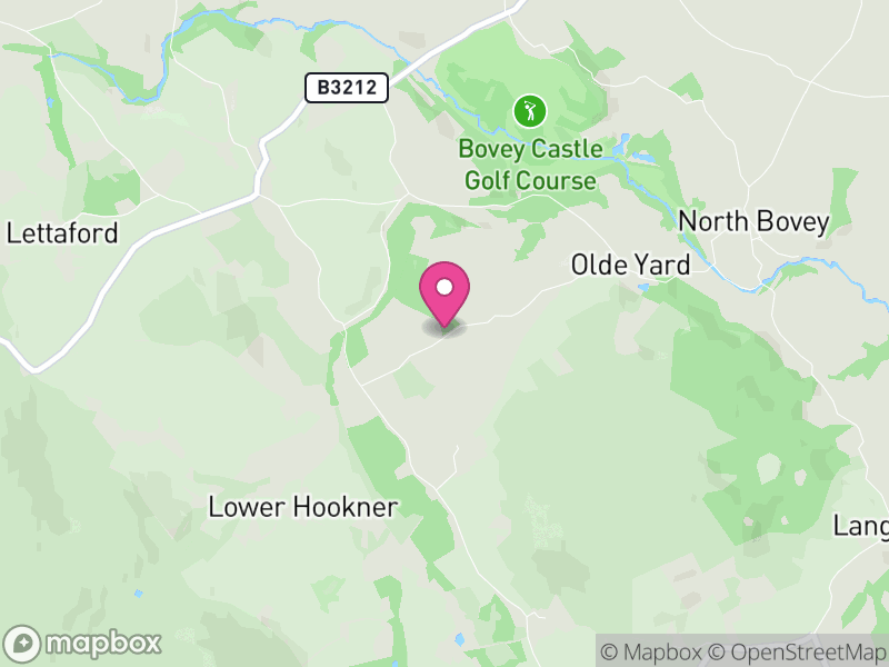 Map of North Bovey, Teignbridge