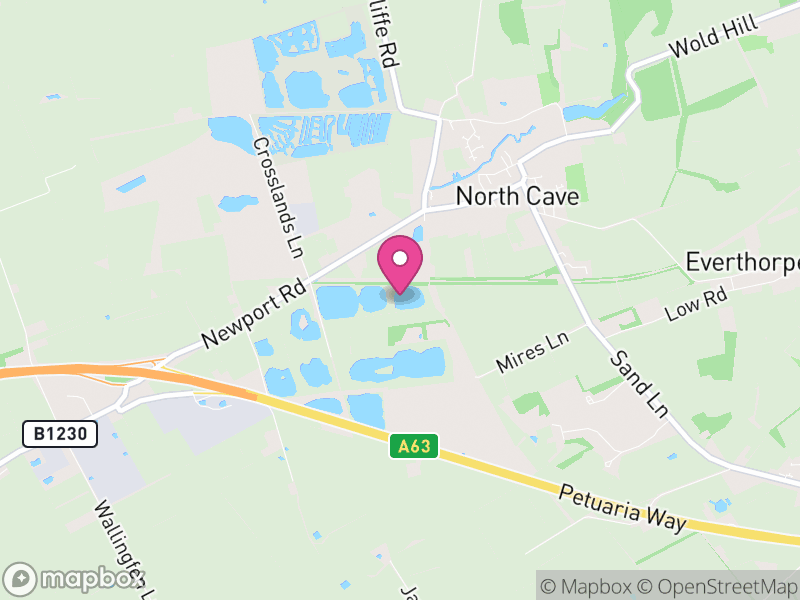 Map of North Cave, East Riding of Yorkshire