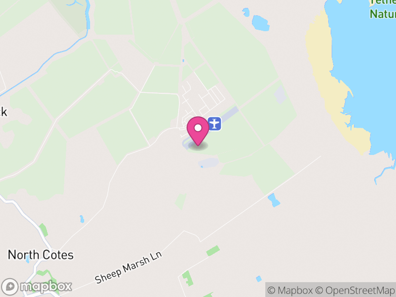 Map of North Cotes, East Lindsey