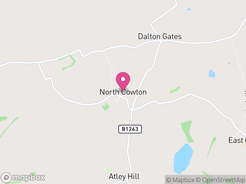 Map of North Cowton, North Yorkshire