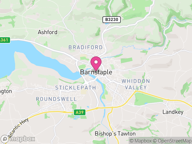 Map of North Devon, Devon