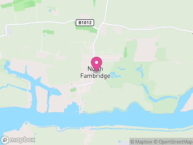 Map of North Fambridge, Maldon