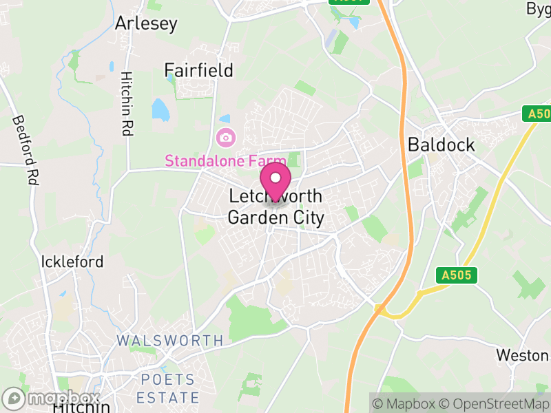 Map of North Hertfordshire, Hertfordshire