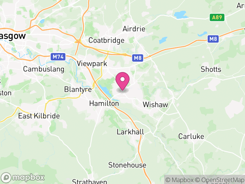 Map of North Lanarkshire, Scotland