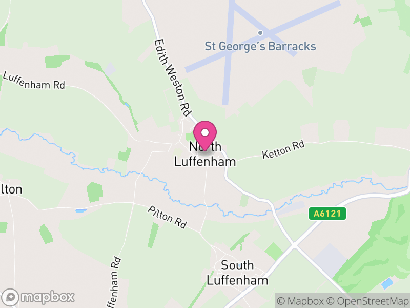 Map of North Luffenham, Rutland