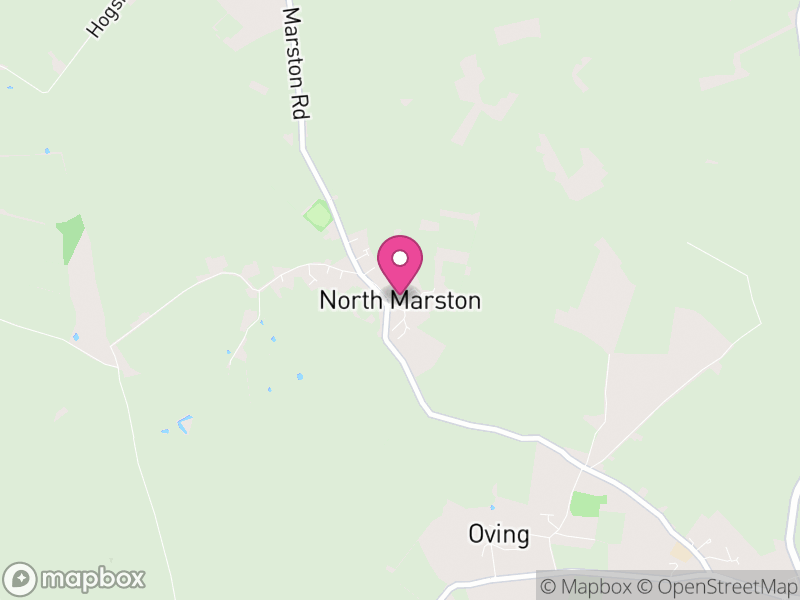 Map of North Marston, Buckinghamshire